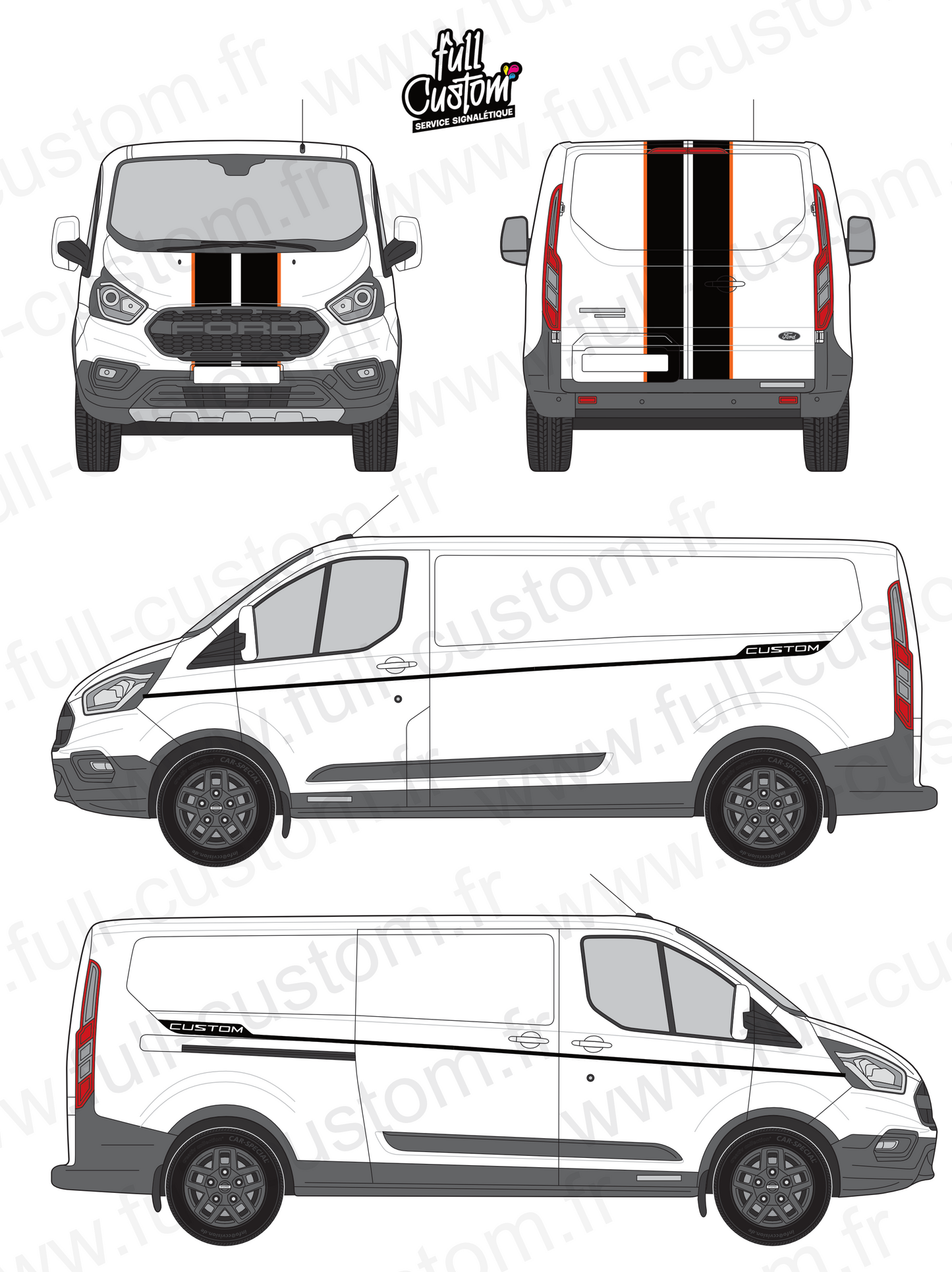 KIT pour transit custom 2012 -2023