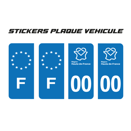 Stickers Plaque d’Immatriculation Personnalisés Full Custom