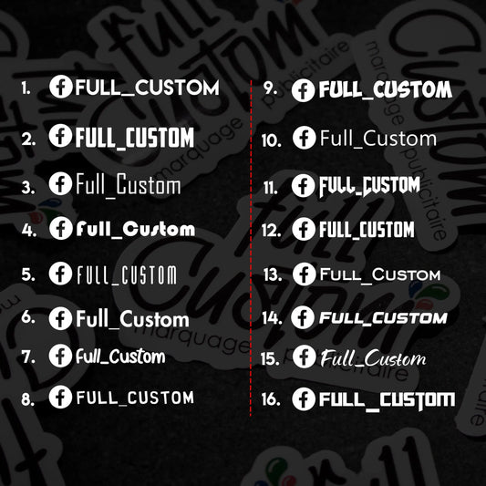 Facebook personnalisé Full Custom
