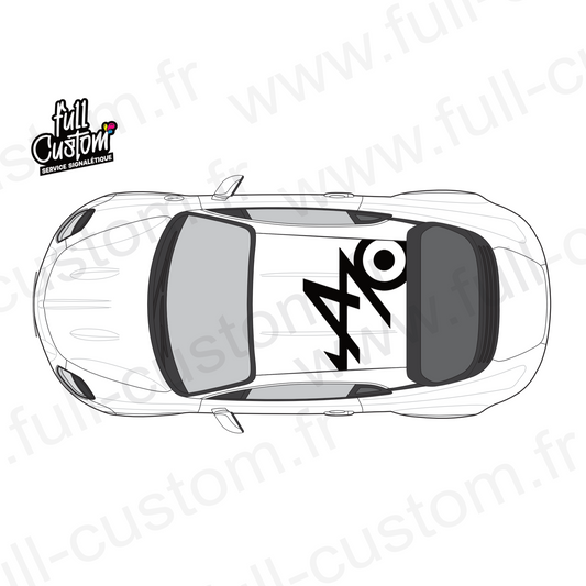 Stickers de toit Alpine 70 ans