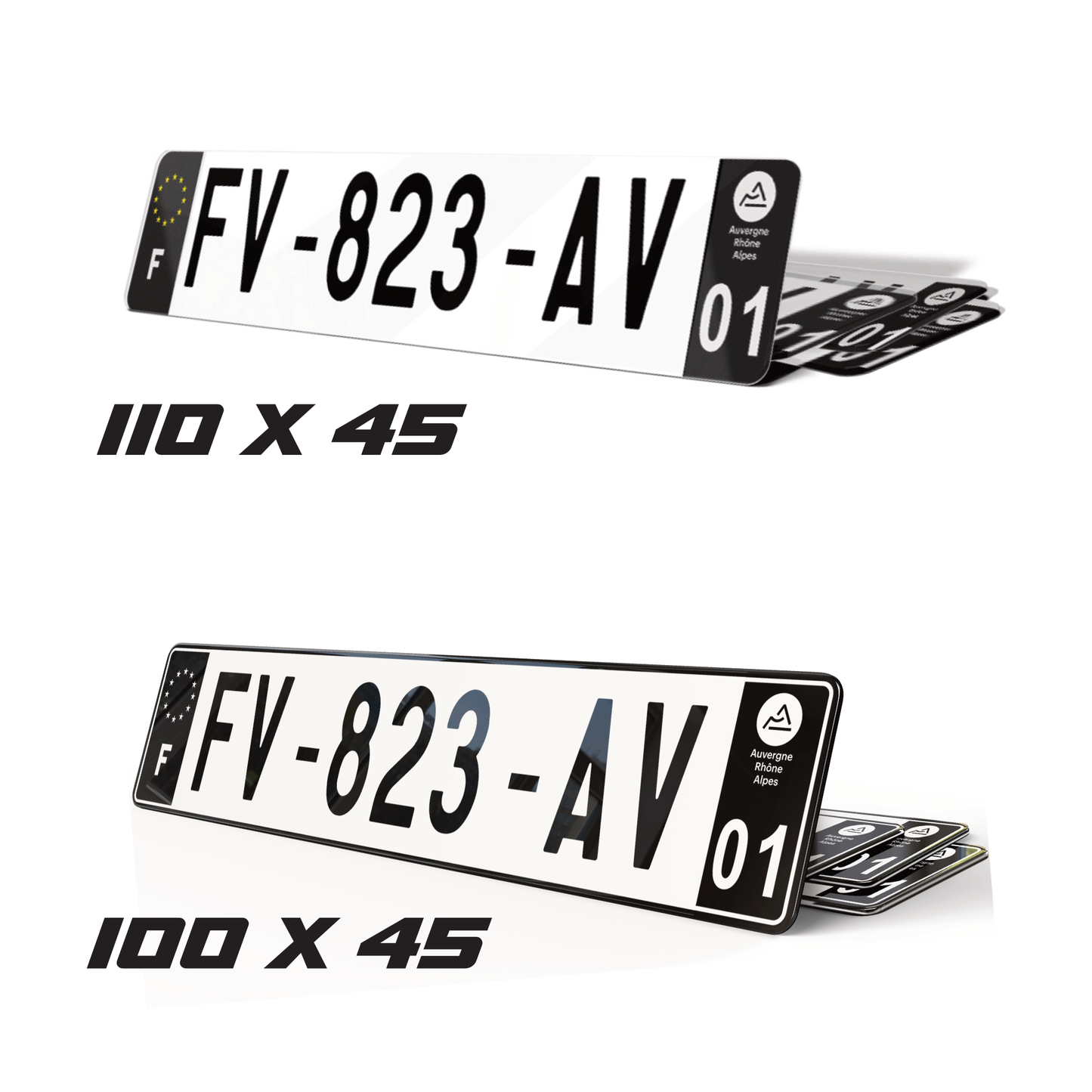 Stickers Plaque d’Immatriculation Personnalisés