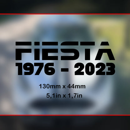 Patrimoine Ford Fiesta 1976 - 2023