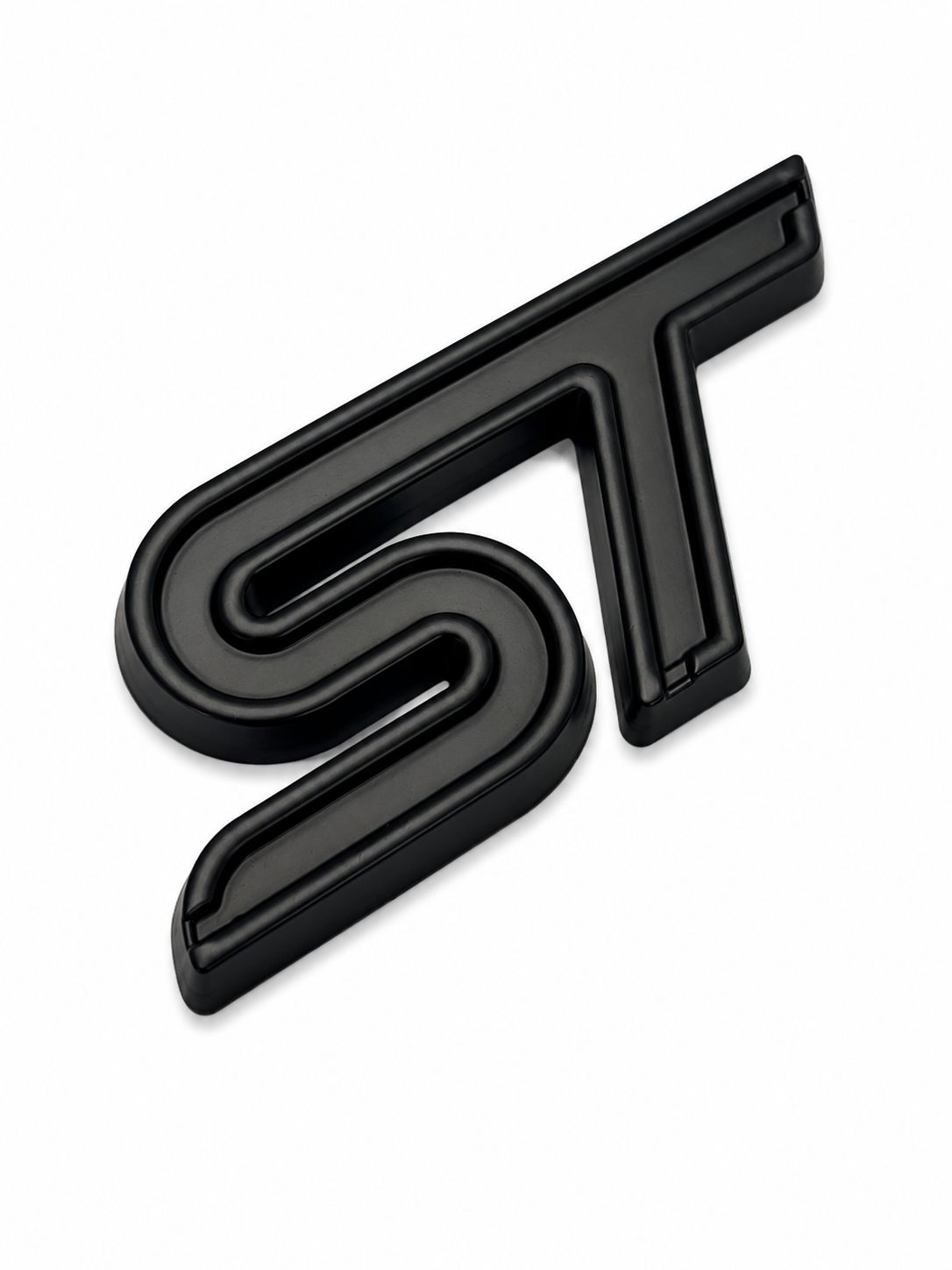 Logo ST 3D Premium pour Ford Fiesta / Focus ST – Emblème Coffre & Calandre Effet Glossy Full Custom
