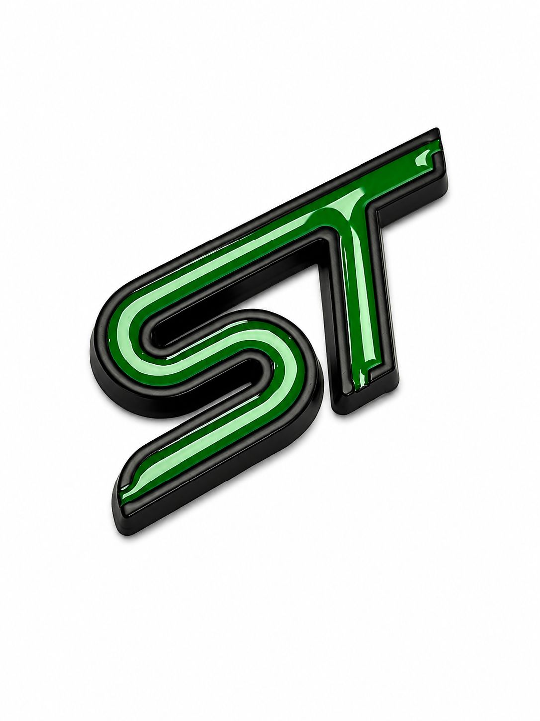 Logo ST 3D Premium pour Ford Fiesta / Focus ST – Emblème Coffre & Calandre Effet Glossy Full Custom