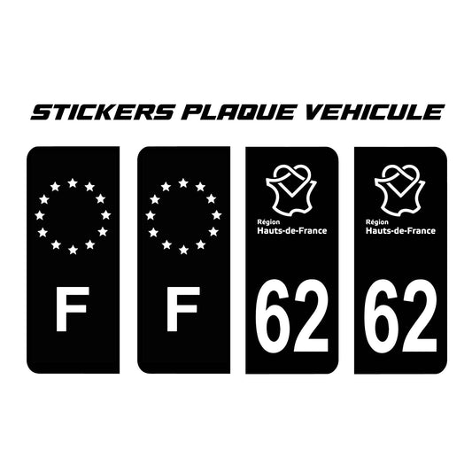 Stickers Plaque d’Immatriculation Personnalisés